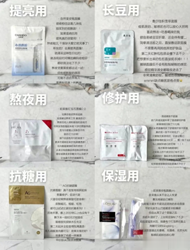 春夏季想要好好安抚，快速的改善肌肤，可以了解这6款贴片式面膜