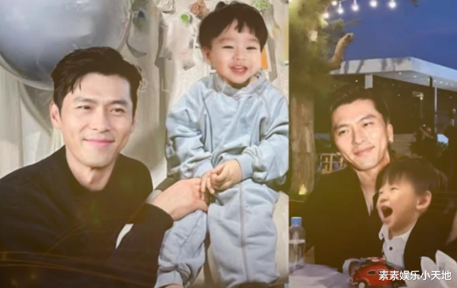 玄彬儿子“甜豆”侧脸照好帅，笑起来的时候脸上有小酒窝