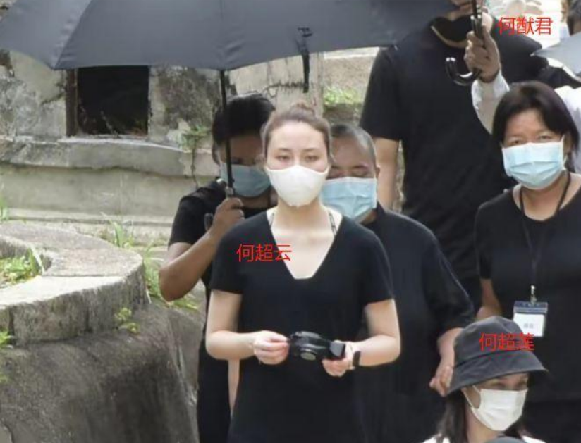 赌王墓地太简陋，三太戴价值千万手镯扫墓，被女搀扶身体不如从前