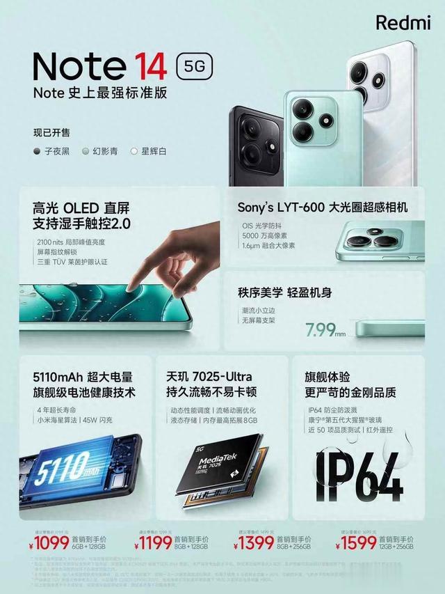 消费者建议：Redmi Note 14能否成为千元机标杆？