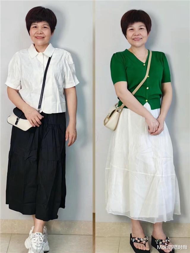 这才是120斤阿姨该有的样子:衣不穿花,发不烫卷,美得优雅高级