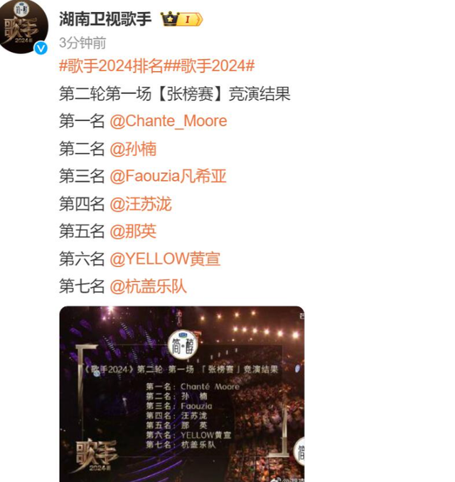 《歌手》第四期大逆转！孙楠一曲封神，那英被吐槽，排名出炉！