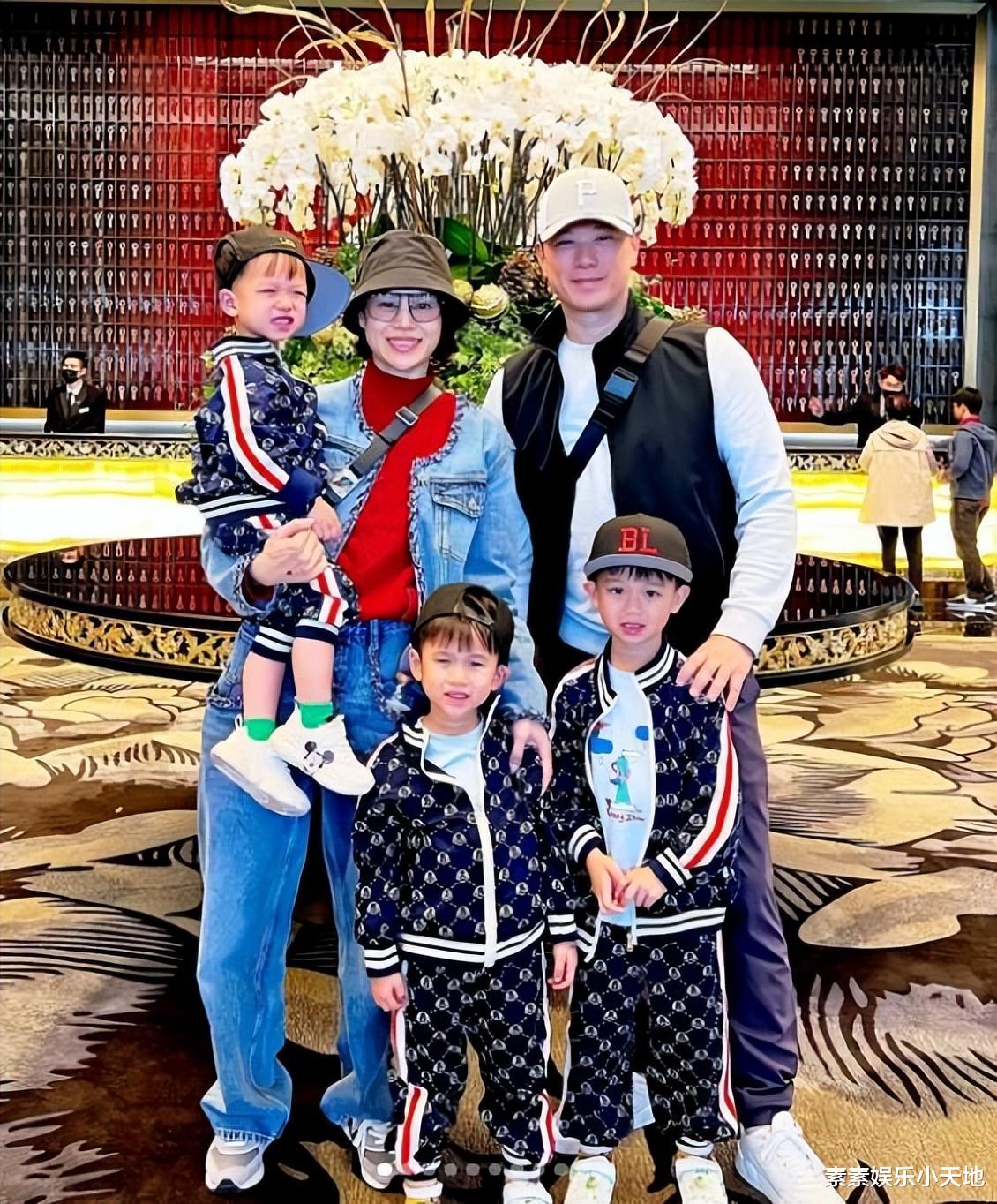 胡杏儿父亲节感谢富豪老公,晒有3个儿子的幸福,手写信很可爱