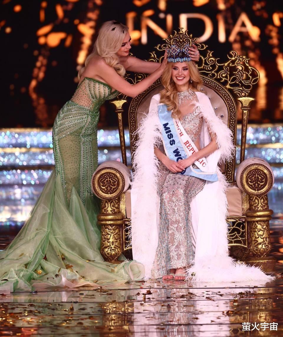 23岁捷克模特加冕“世界小姐”,在印度战胜111位美女,1米8大个耀眼