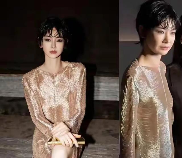 戚薇亮相时装周,法令纹明显身材显干瘪,被嘲治好网友的容貌焦虑