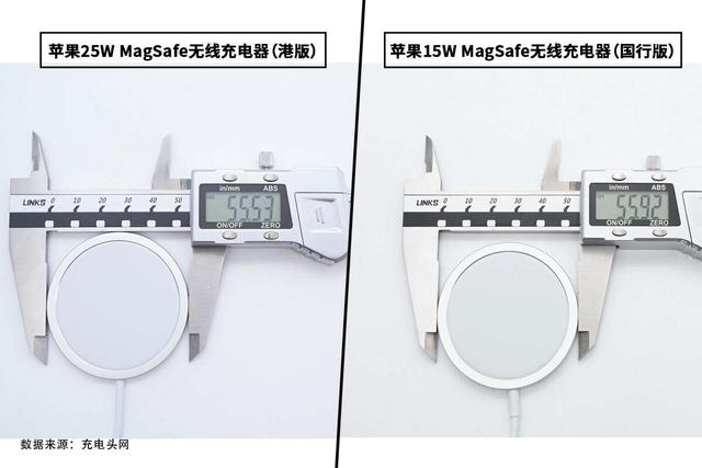 功率差10W设计有何区别？苹果港版、国行版MagSafe无线充拆解对比