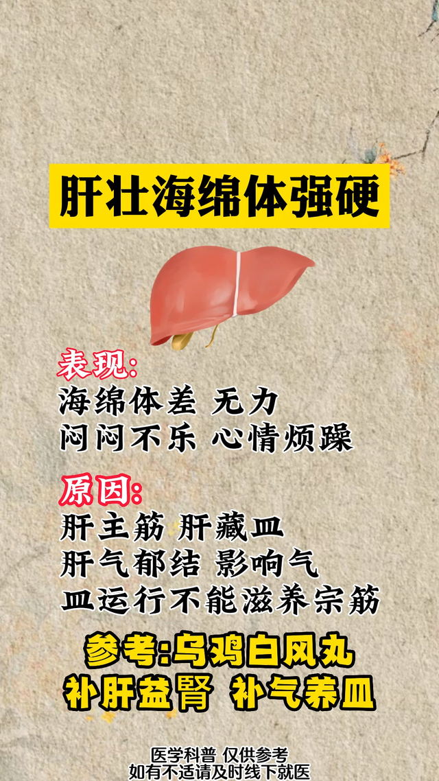肾壮时间长、脾壮精力强、肝壮硬度足，3个中成药帮你调理肝脾肾