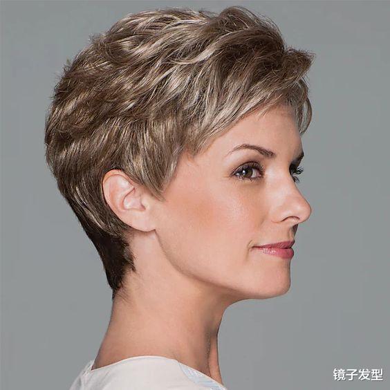 60到80岁的大姐们,赶快试试这些短发,就算你头发花白也很美