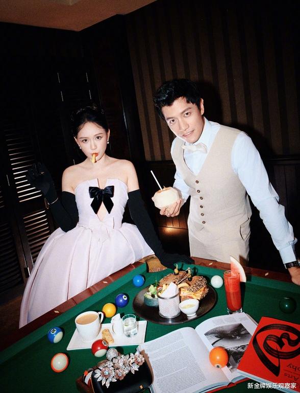 陈乔恩婚纱照首曝光,在台球桌前鬼马精灵,艾伦有福了