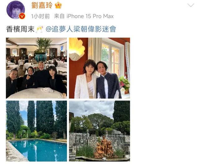 刘嘉玲与金主抱着笑成一团,梁朝伟尴尬不语,夫妻欧洲行目的不纯