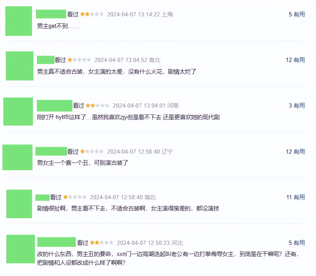 张婧仪新剧大翻车,一星差评被刷爆,这种国产烂剧跪求别再拍