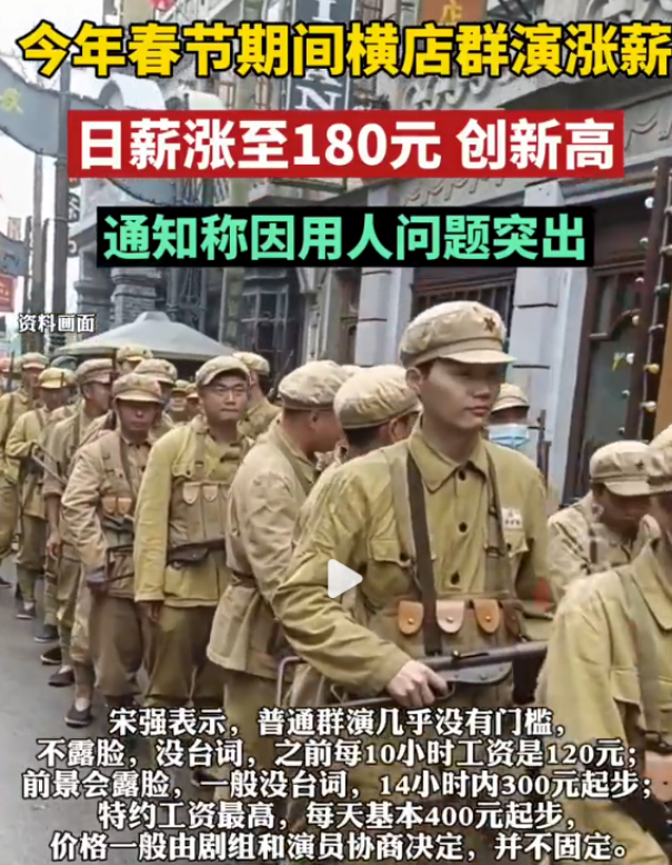 幻想一夜成名!横店群演校花泛滥成灾,一天片酬70块蹲地吃盒饭