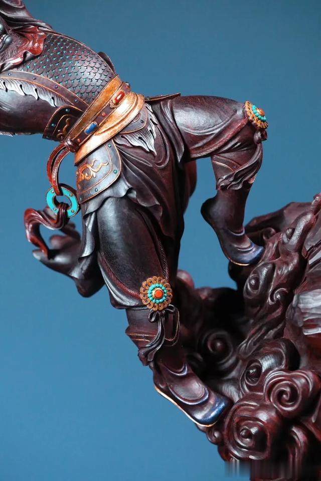 小叶紫檀清刀名家款【大圣】