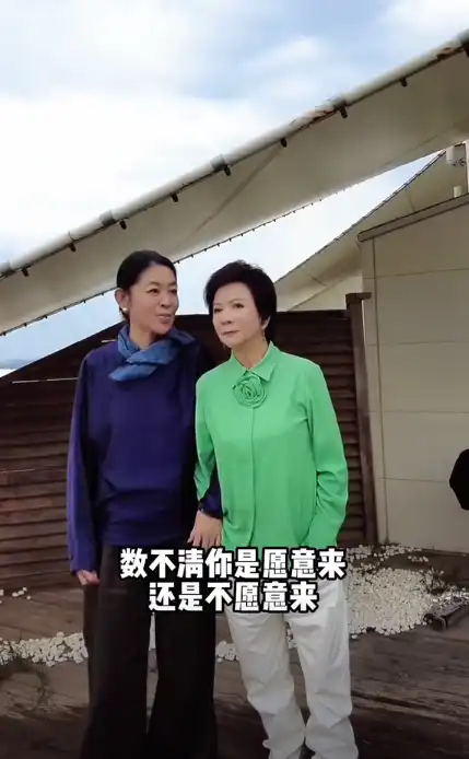 倪萍自曝家中突遭意外，不慎摔落腿部骨折，如今和蔡明现身内蒙