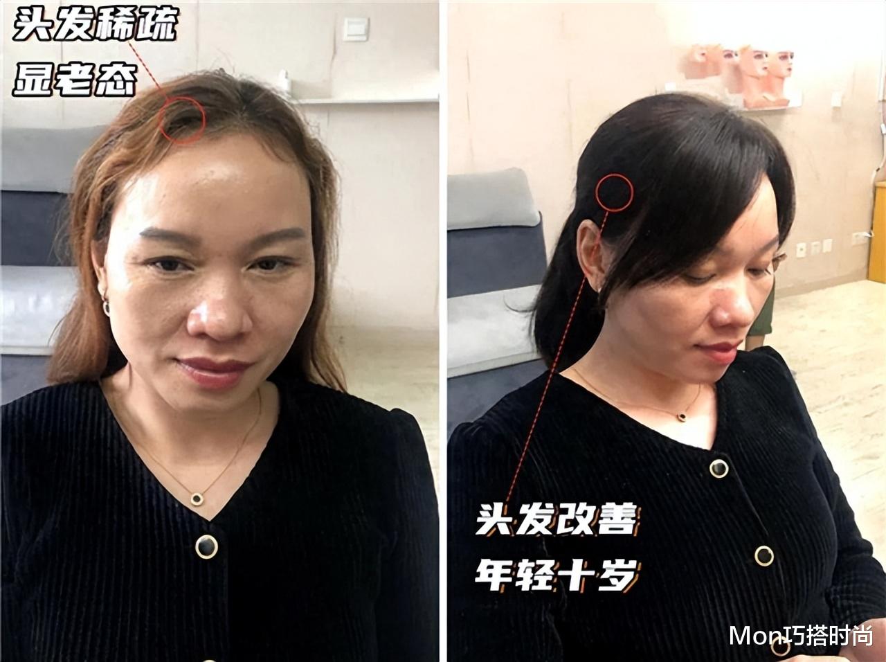 “披发”有多暴露老态?看完这3组对比就知道,年纪越大越要扎发