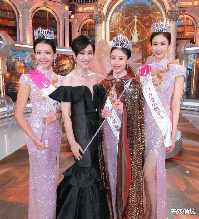56岁陈法蓉晒与2024香港小姐冠亚季军合影 网友:你就不该上台
