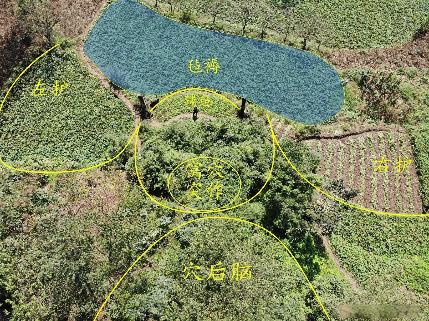 堪舆点穴，审唇毡以定余气，论唇毡证穴