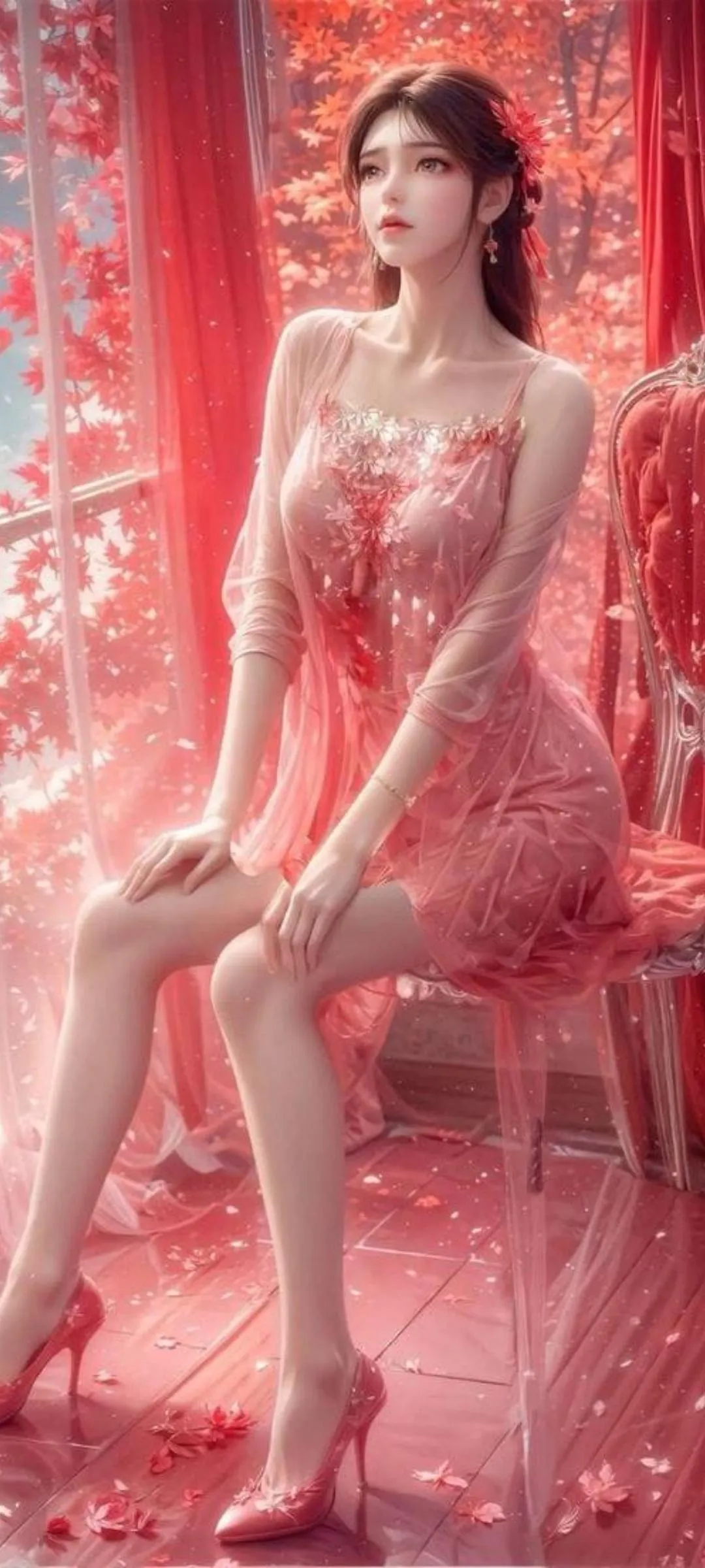 《完美世界》火灵儿：火红枫叶映佳人