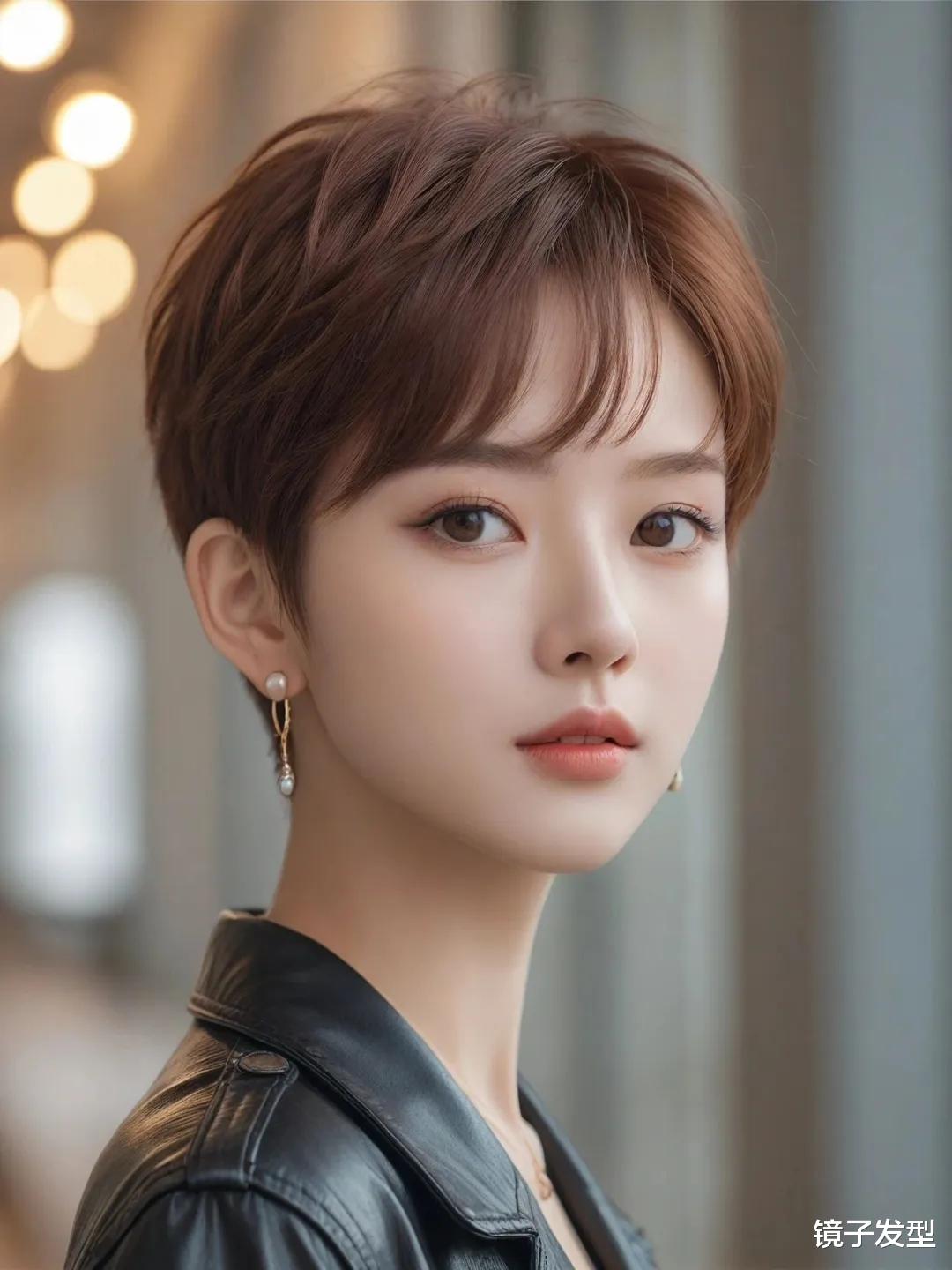 女士短发别乱剪,试试露耳微分短发,时尚又帅气