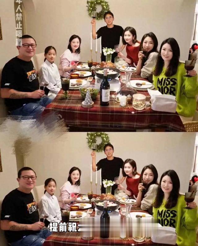 颖儿晒和梅婷一家聚餐,11岁快快神似梅婷,看全英文书籍还是学霸