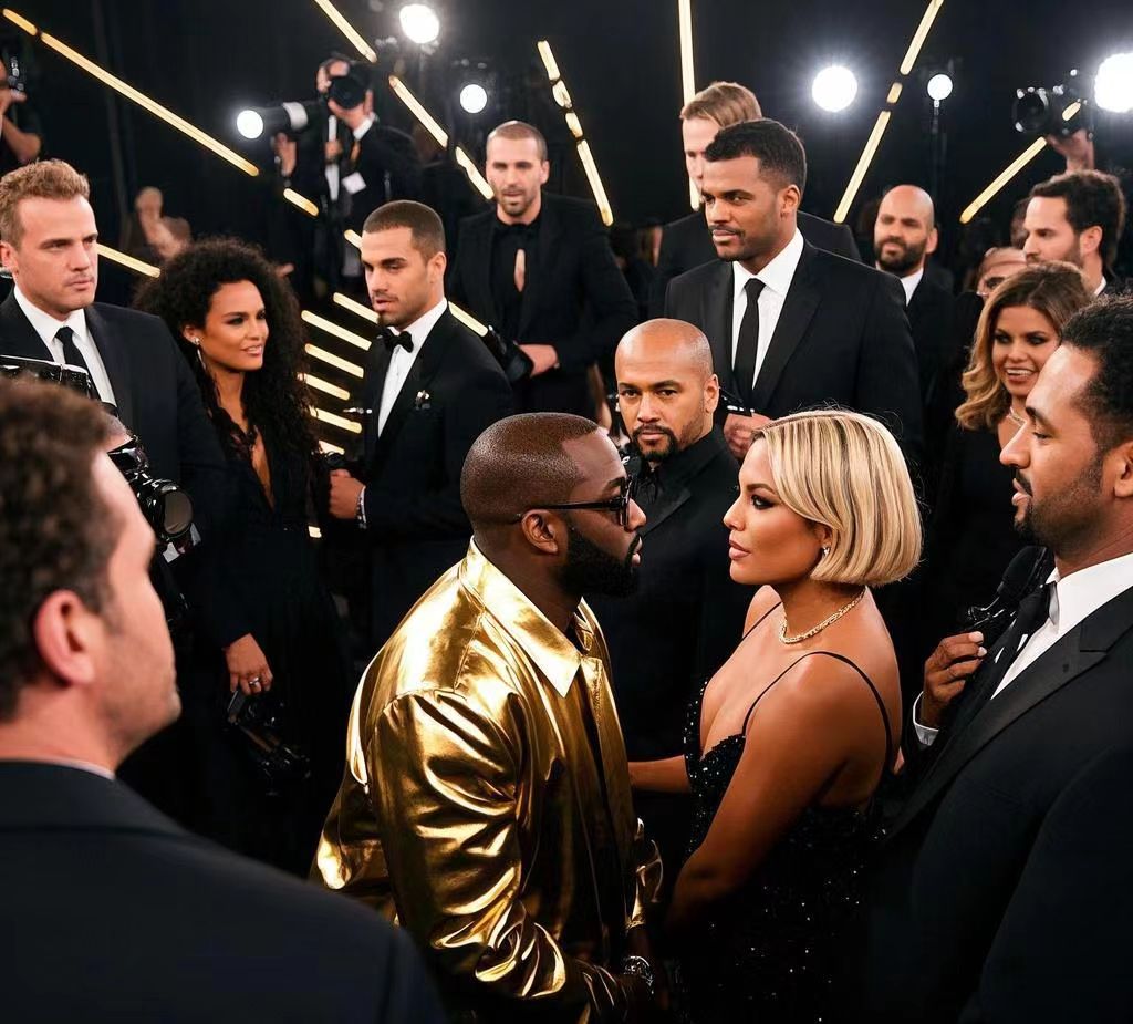 侃爷夫妇不请自来格莱美红毯引争议