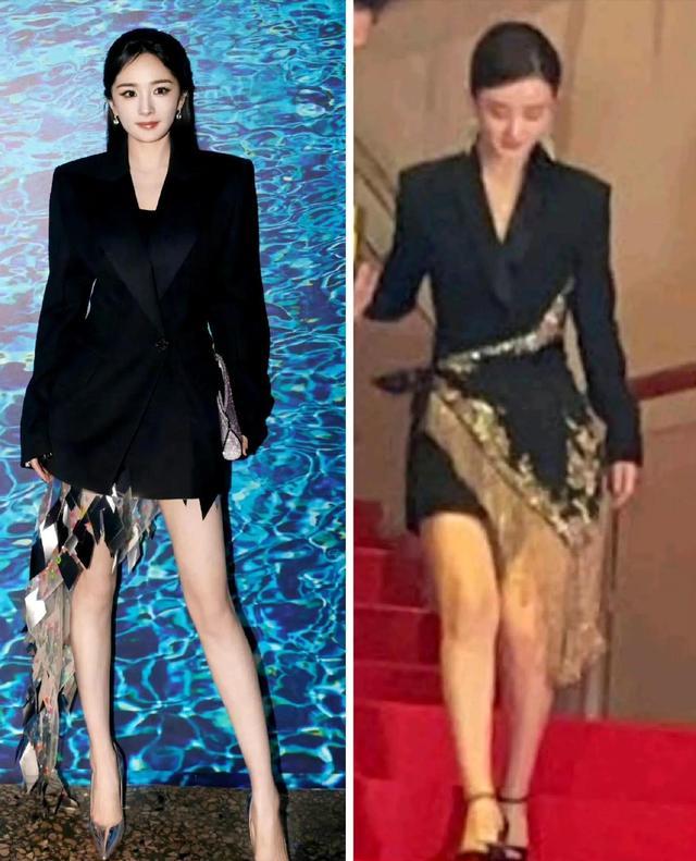 丑哭了!新加坡这一夜,赵丽颖穿过季高定,不像女明星倒像主持人