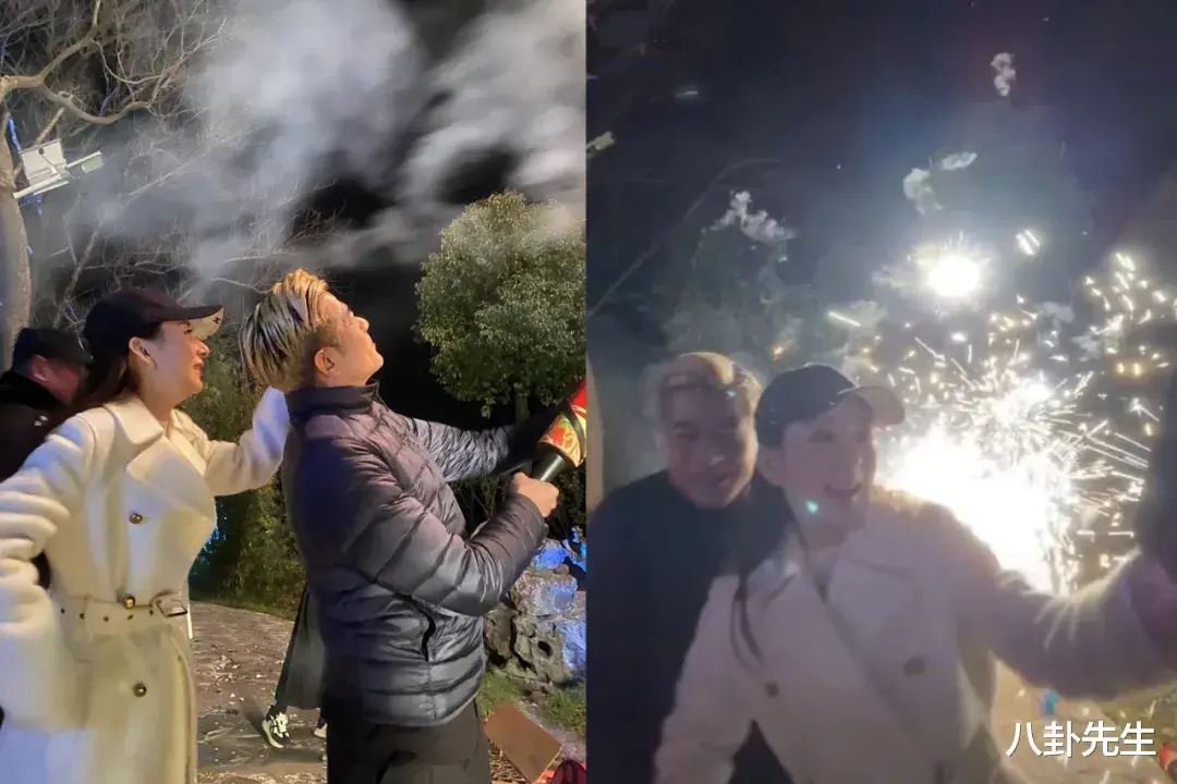 59岁郭富城跟方媛回农村,与小2岁岳父同框显年轻,穿搭被嘲土味