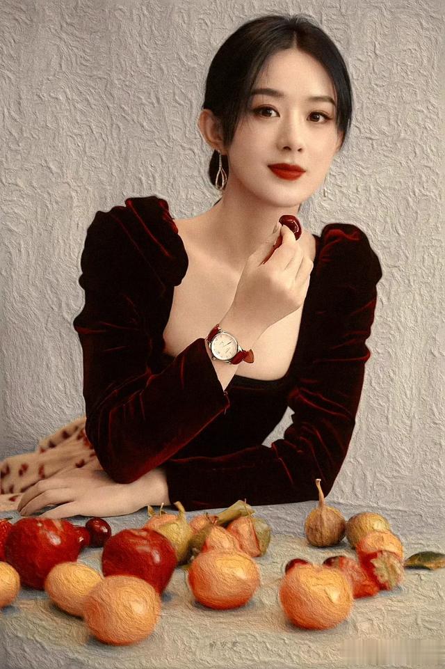 赵丽颖｜复古优雅女神，知性美