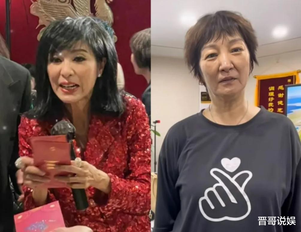 59岁女港星素颜露面，面容苍老网友不信，和山寨“周星驰”合作拍网大