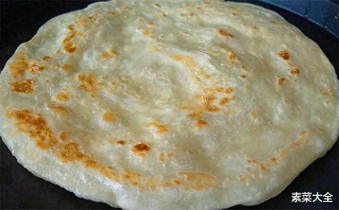 正宗手抓饼做法,和面不用水,一次做12张冻起来,早餐3分钟搞定