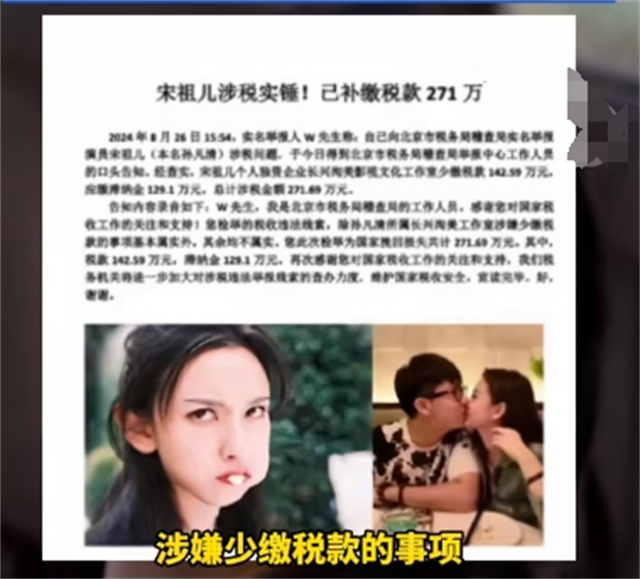 宋祖儿漏税录音曝光,多次漏税达1500万,任嘉伦、刘宇宁被拉下水