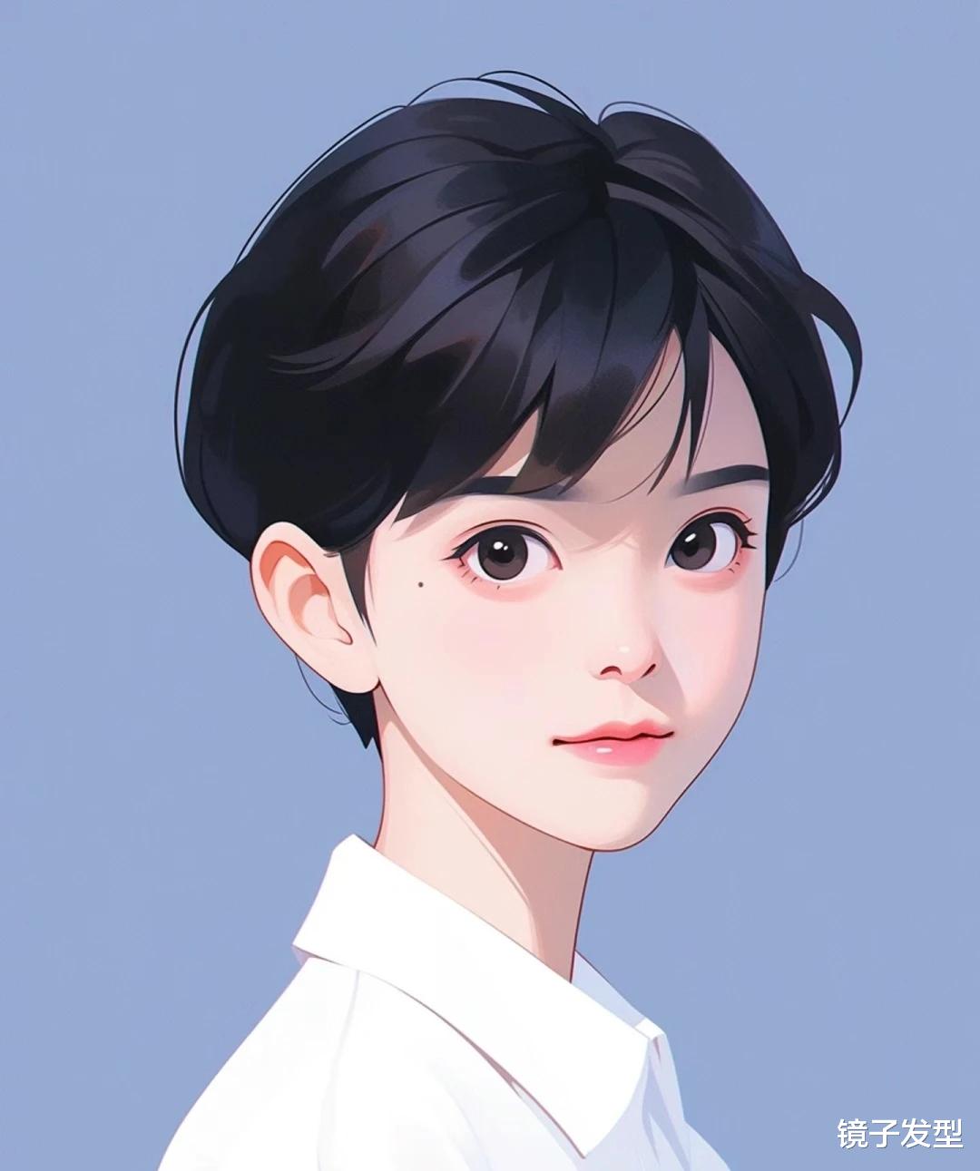 漫画短发来了,波波头和层次短发带点纹理,挂耳造型真好看