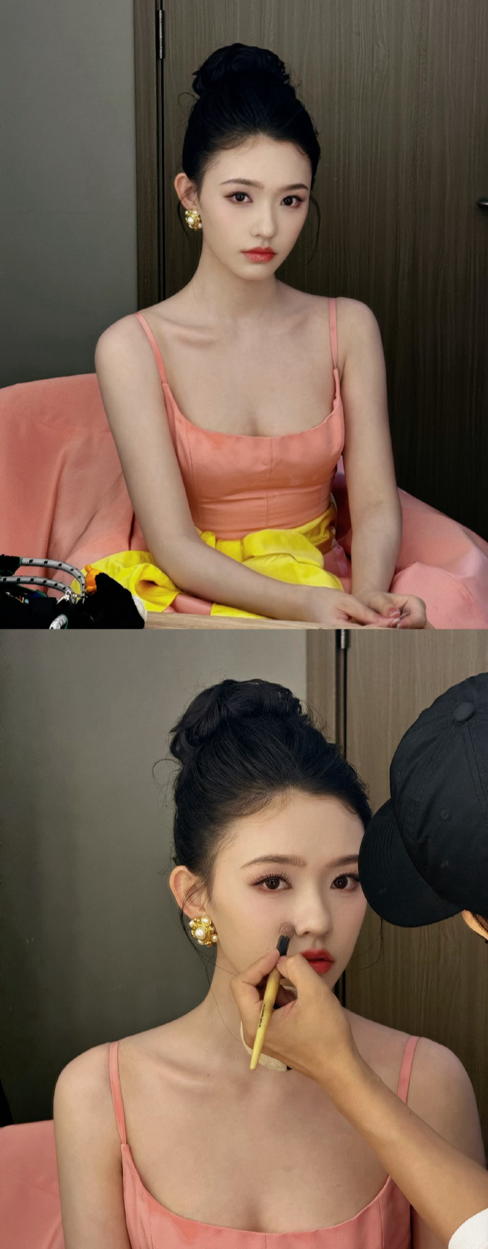 林允粉色花苞裙惊艳亮相,星爷眼光再获证实!与众星比美,从不逊色!