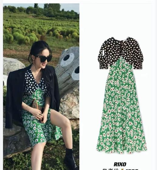 刘亦菲剧里剧外都爱的花裙子,认真的看一遍,全是我买不起的款!