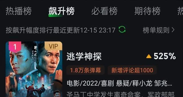 本以为是烂片,上线就夺飙升榜第一,释小龙又把动作片拍成了爆款