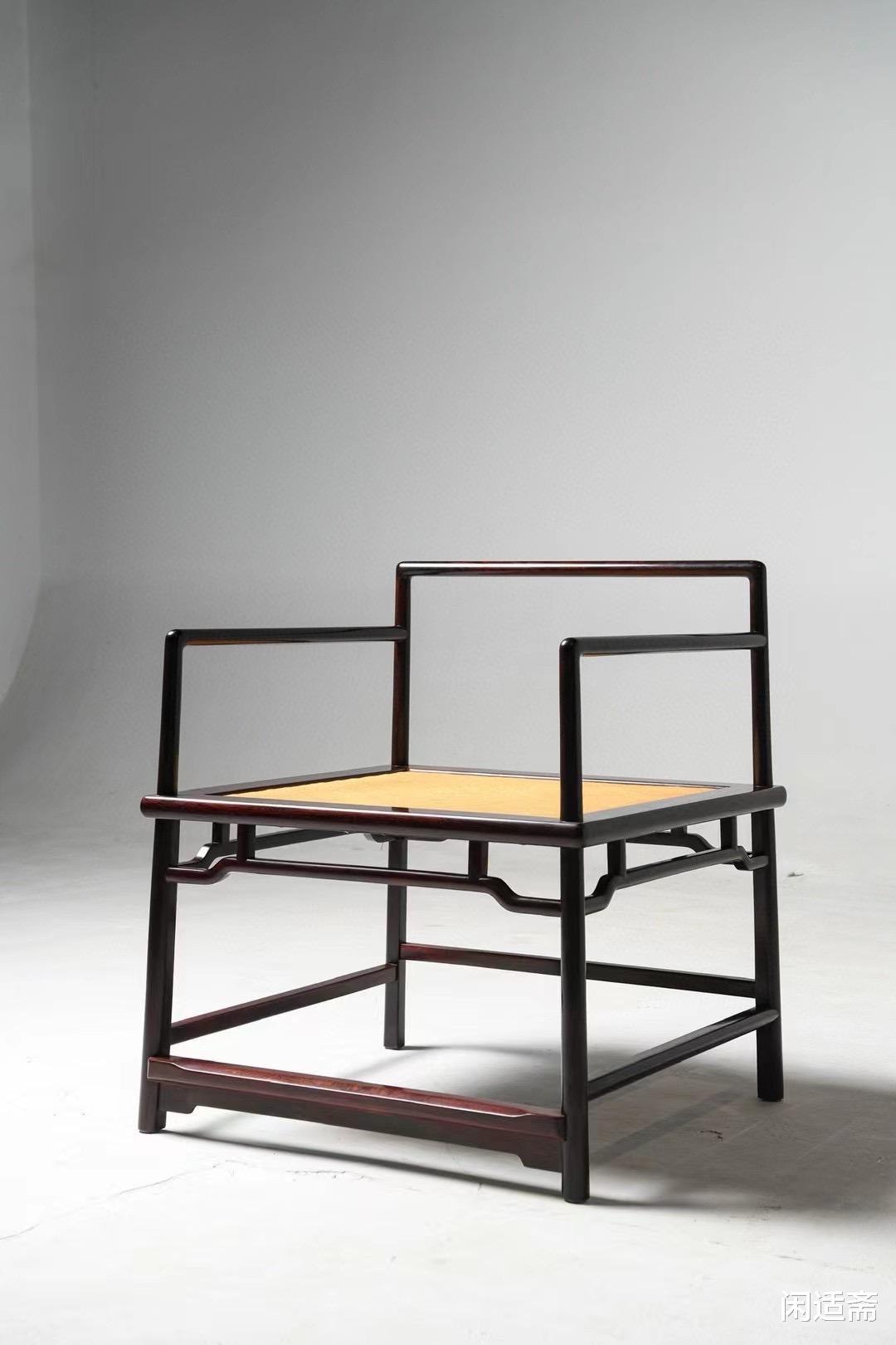 清隽明朗，小叶紫檀，静坐禅椅