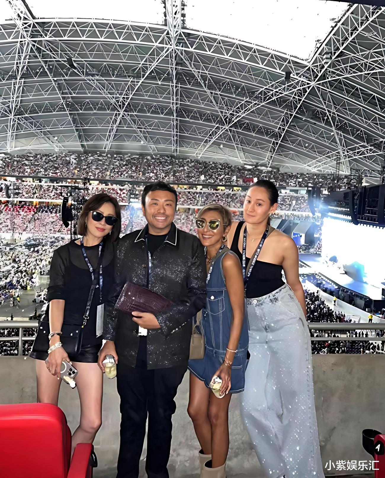 刘嘉玲穿透视装炫舞,在霉霉演唱会点燃热情狂潮!