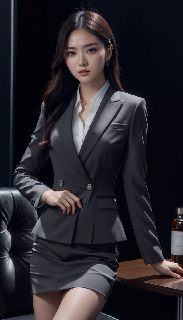 职场精英风采：女性职业西服套装的优雅搭配