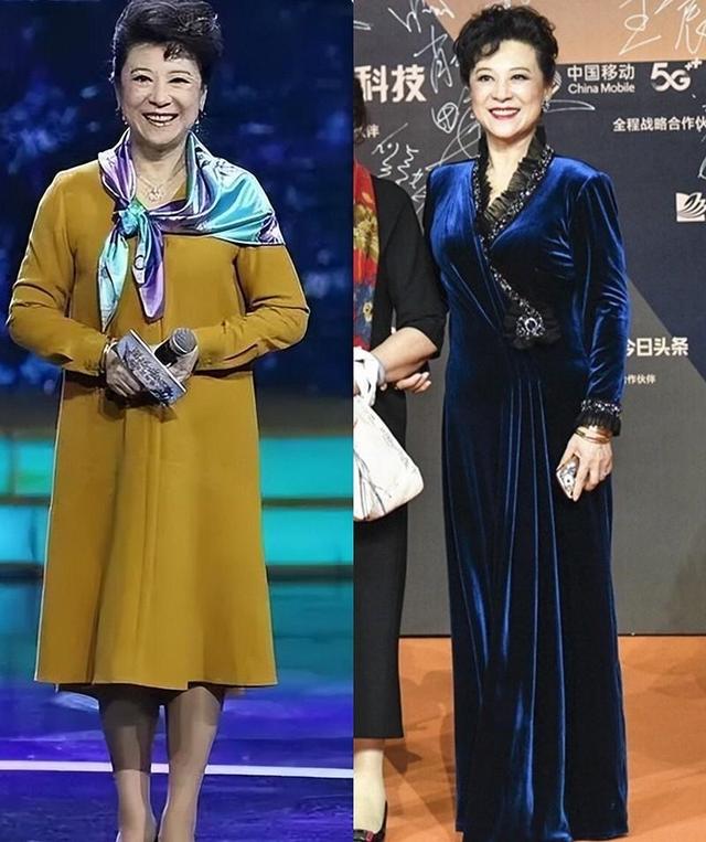 看了74岁王馥荔的打扮，我悟了：裙不配丝袜、发不过肩，优雅大气