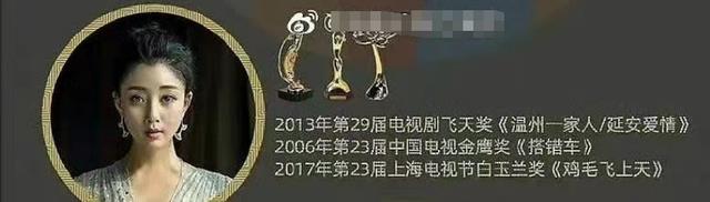 近30年，获国内电视三大奖“大满贯”的5位女演员，个个实至名归