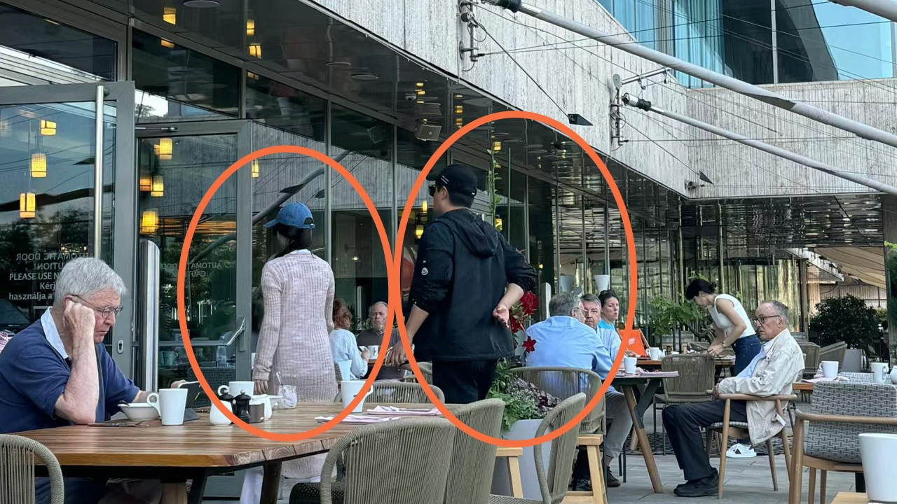 陈思诚携女友匈牙利游玩！相差21岁似老夫老妻，背影超像佟丽娅