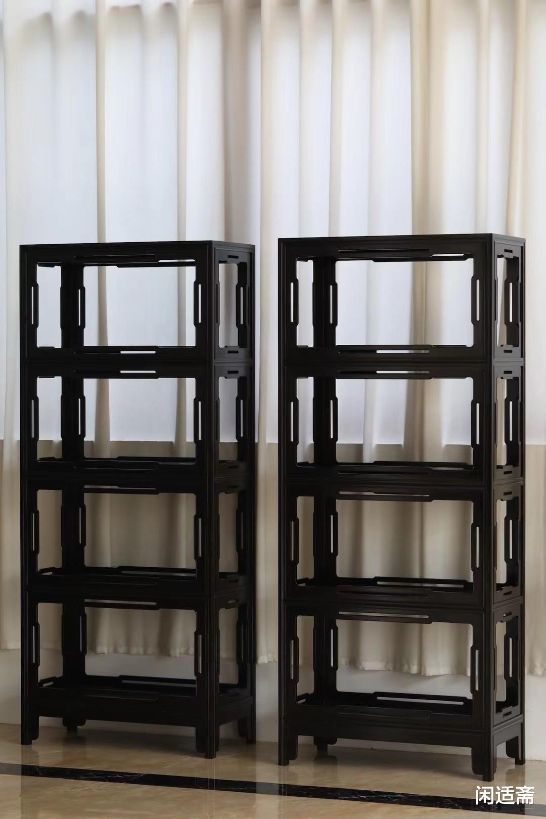 空灵舒朗，明式家具，紫光檀架格