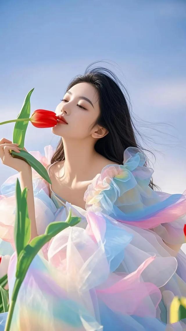 彩纱轻扬,美人舞动,妩媚风姿尽在光影交错间