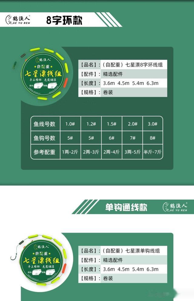 鹤渔人免调漂七星漂线组：传统钓法的革命性升级