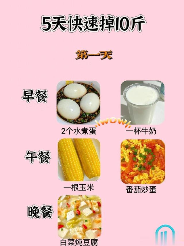 减脂餐，轻断食，5天瘦10斤！
