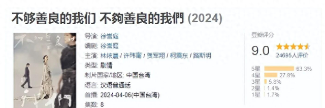 9分,离开内娱5年后,台剧收视女王复出拿下冠军,只有8集,速来