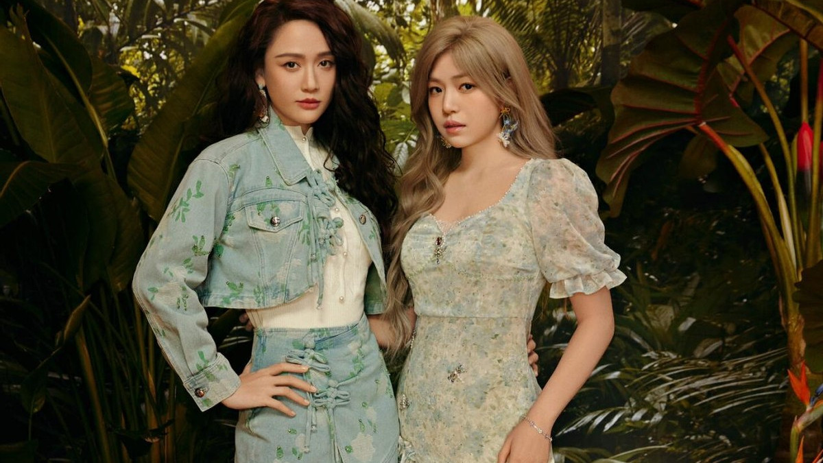 陈乔恩和陈妍希罕见合影！一个烫了羊毛卷洋气，一个留长金发惊艳