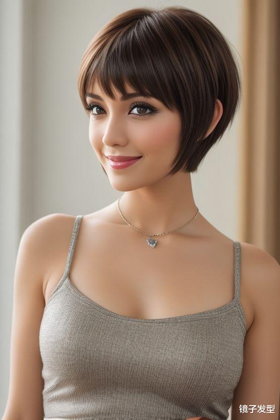 女发不论怎么剪，也要试试彩色层次短发，美得让人心动