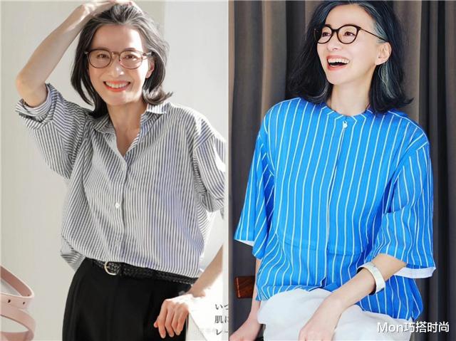 被原由美的老年状态惊艳到:61岁头发花白,穿衣极简却高级有气质