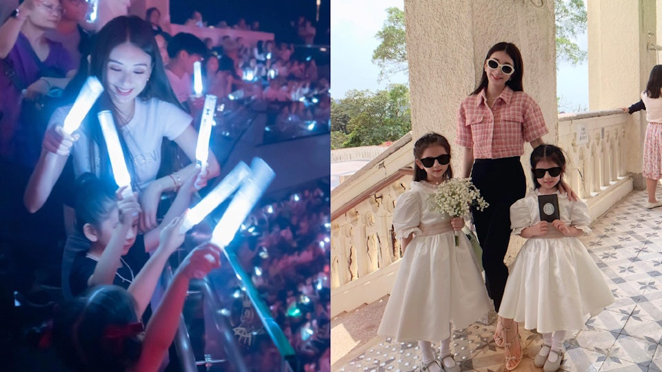 郭富城女儿穿公主裙出席婚礼超有气质 网友：被挡脸仍难挡美貌
